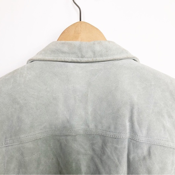 Gap Powder Blue Suede Jacket - Picture 10 of 15